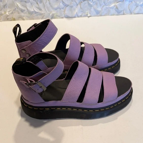 Dr. Martens Lavender Strappy Sandals - Picture 2 of 5